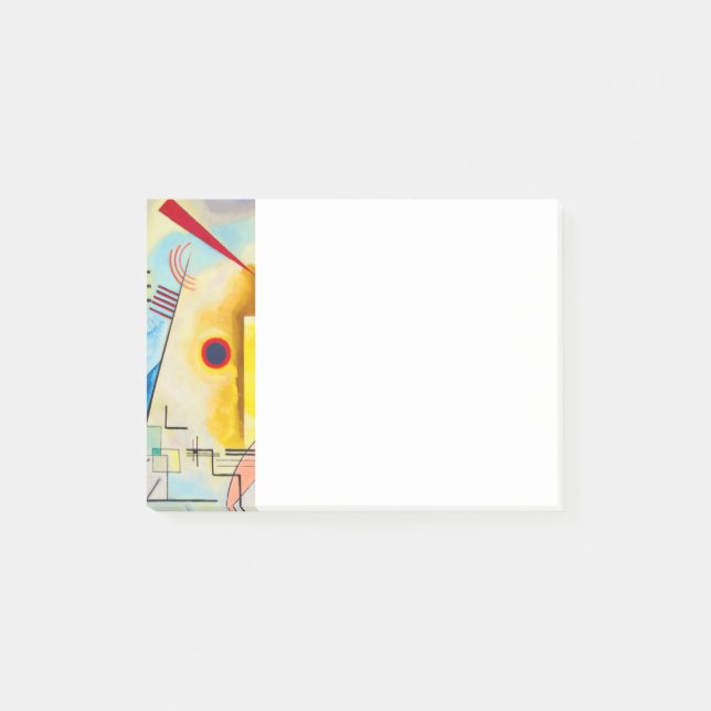 Notas Post-it® Amarillo-Rojo-Azul de Kandinsky (Anverso)