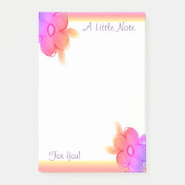 Notas Post-it® Amarillo rosa y morado