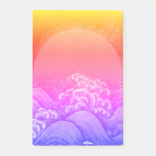 Notas Post-it® AMATERASU DIOSA DEL SOL Rosa Amarillo Azul