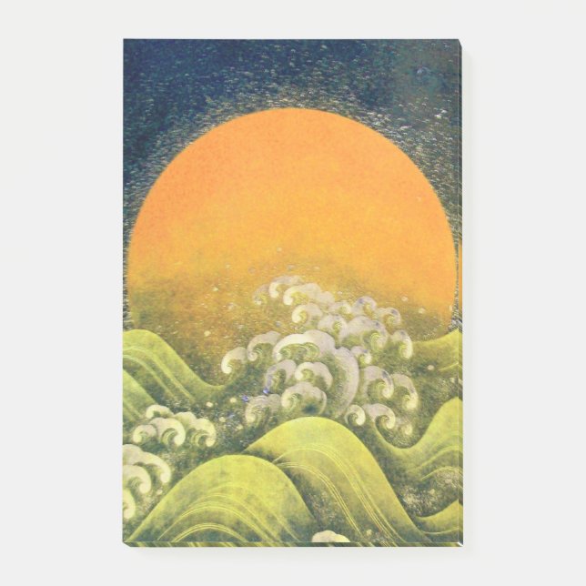 Notas Post-it® AMATERASU SUN GODDESS Amarillo Marrón Negro (Anverso)