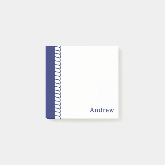 Notas Post-it® Ámbito náutico Agregar nombre 3x3 (Anverso)