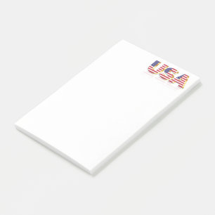 Notas Post-it® American Flag Post escribe a Estados Unidos