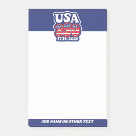 Notas Post-it® America's 250th Birthday - Groovy USA 250