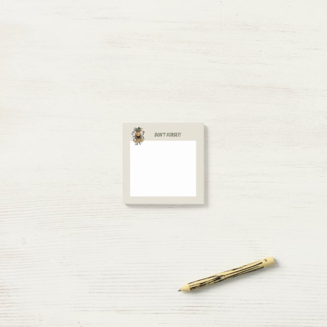 Notas Post-it® Amigo Hamburguesa Bufón Vacío (Escritorio)