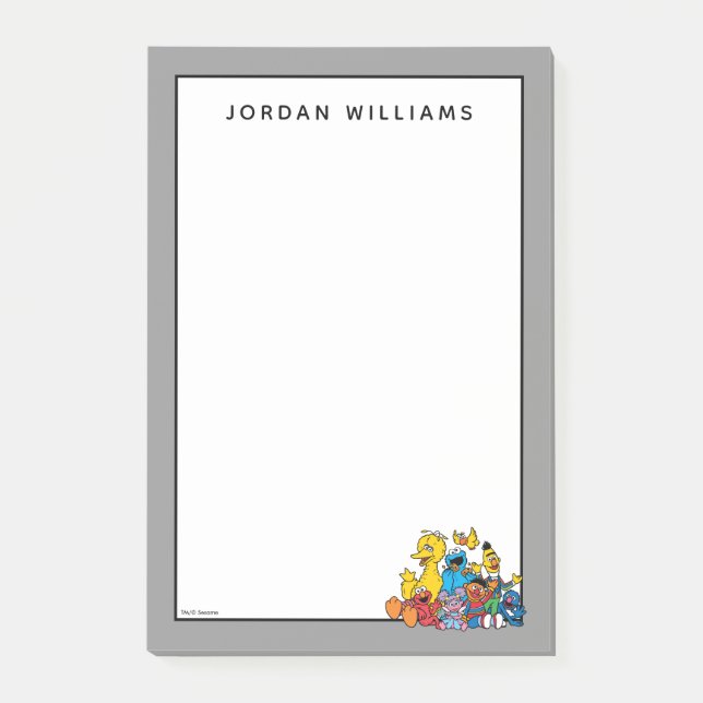 Notas Post-it® Amigos dulces de la calle Sesame (Anverso)