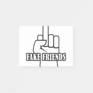 Notas Post-it® Amigos falsos del dedo gordo medio