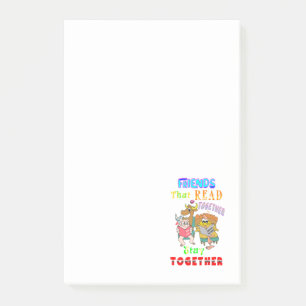 Notas Post-it® Amigos que leen juntos permanecen juntos
