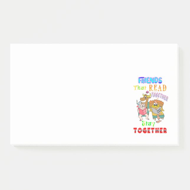 Notas Post-it® Amigos que leen juntos permanecen juntos (Anverso)