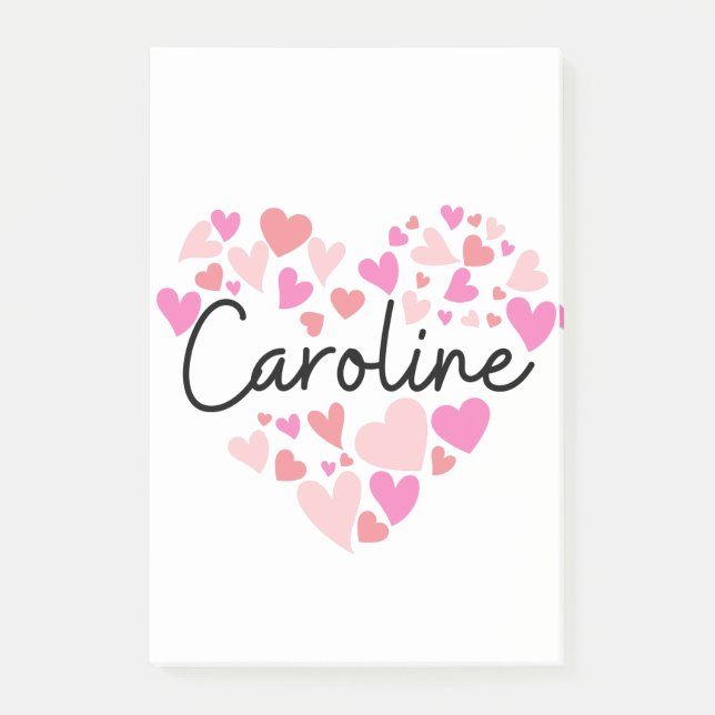 Notas Post-it® Amo a Caroline (Anverso)
