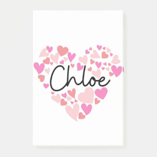 Notas Post-it® Amo a Chloe