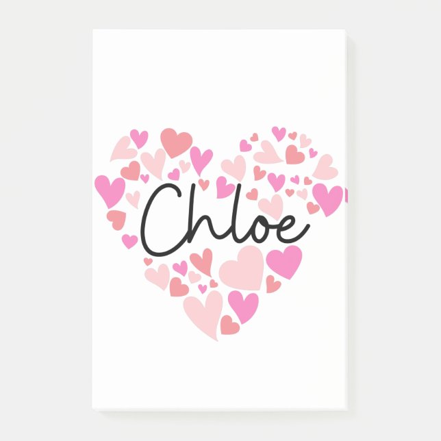 Notas Post-it® Amo a Chloe (Anverso)