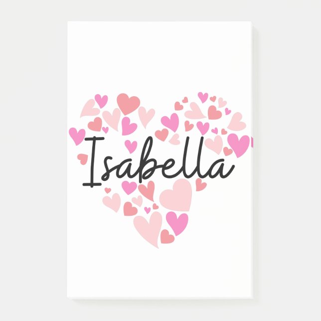 Notas Post-it® Amo a Isabella (Anverso)