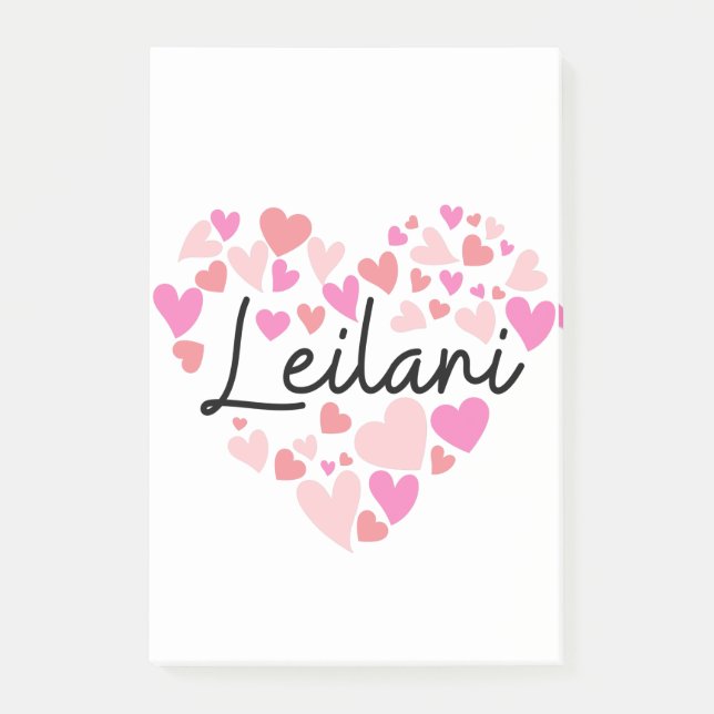 Notas Post-it® Amo a Leilani (Anverso)