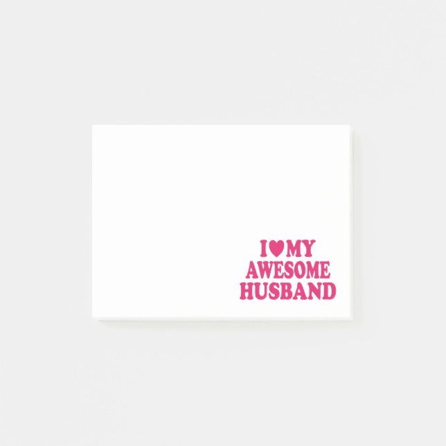 Notas Post-it® Amo A Mi Esposo Increíble (Anverso)