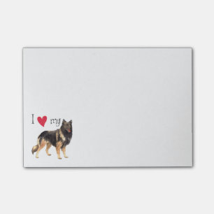 Notas Post-it® Amo a mi Tervuren belga