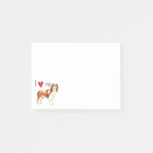 Notas Post-it® Amo a mis caballeros
