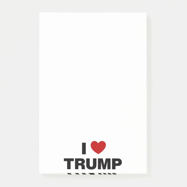 Notas Post-it® Amo a Trump (Anverso)