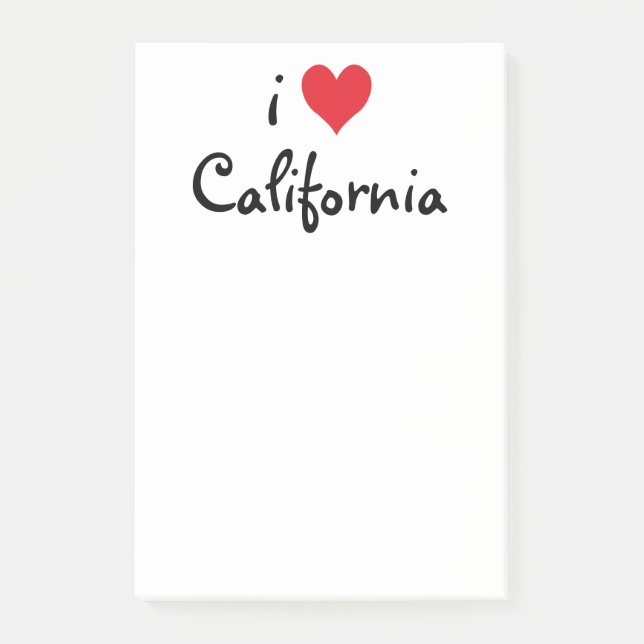 Notas Post-it® Amo California (Anverso)