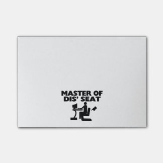 Notas Post-it® Amo del ordenador de Seat del SID