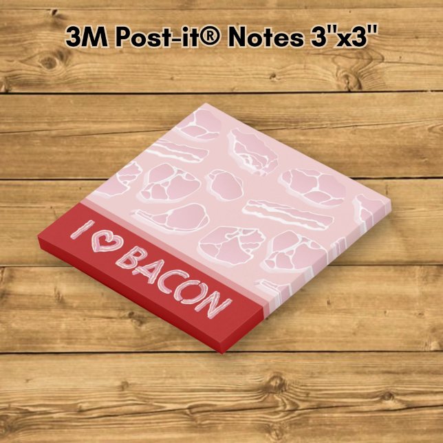Notas Post-it® Amo el tocino (Subido por el creador)