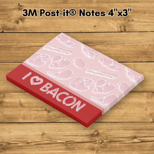 Notas Post-it® Amo el tocino