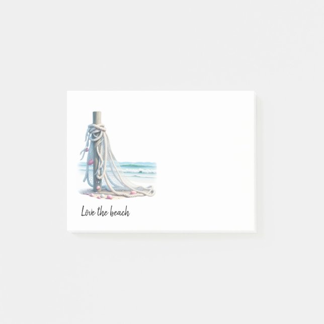 Notas Post-it® Amo la playa (Anverso)