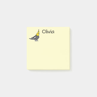 Notas Post-it® Amo las cacatúas grises normales