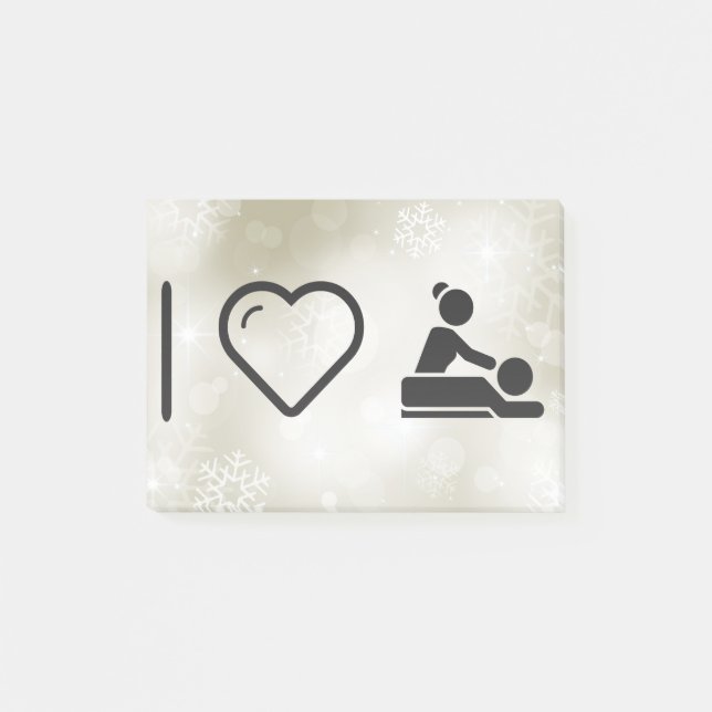 Notas Post-it® Amo masaje (Anverso)