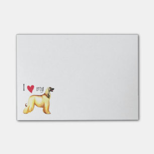Notas Post-it® Amo mi afgano