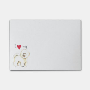 Notas Post-it® Amo mi Bichon Frise