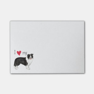 Notas Post-it® Amo mi border collie