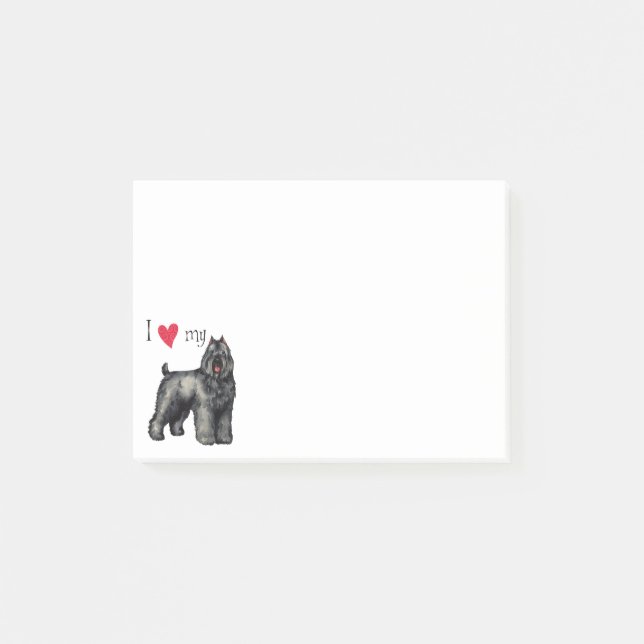 Notas Post-it® Amo mi Bouvier (Anverso)