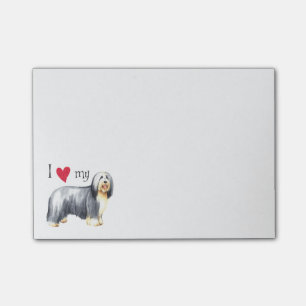 Notas Post-it® Amo mi collie barbudo