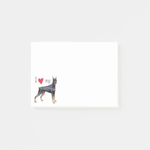 Notas Post-it® Amo mi Doberman