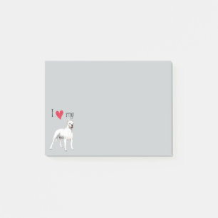 Notas Post-it® Amo mi Dogo Argentino