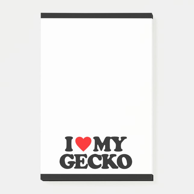 NOTAS POST-IT® AMO MI GECKO (Anverso)