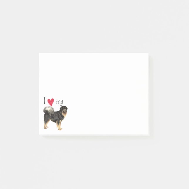 Notas Post-it® Amo mi mastiff tibetano (Anverso)