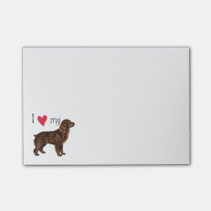 Notas Post-it® Amo mi perro de aguas de Boykin