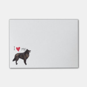 Notas Post-it® Amo mi perro pastor belga