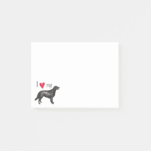 Notas Post-it® Amo mi perro perdiguero Plano-Revestido