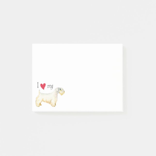 Notas Post-it® Amo mi Sealyham Terrier (Anverso)