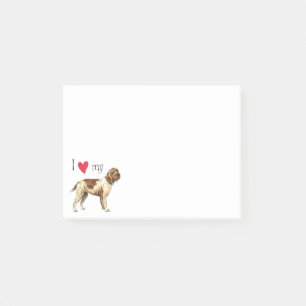 Notas Post-it® Amo mi señalar Griffon Wirehaired