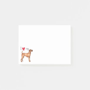 Notas Post-it® Amo mi Terrier irlandés