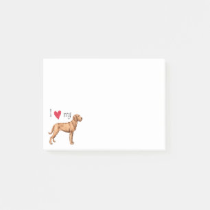 Notas Post-it® Amo mi Vizsla Wirehaired