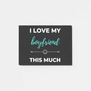 Notas Post-it® Amo Tanto A Mi Novio