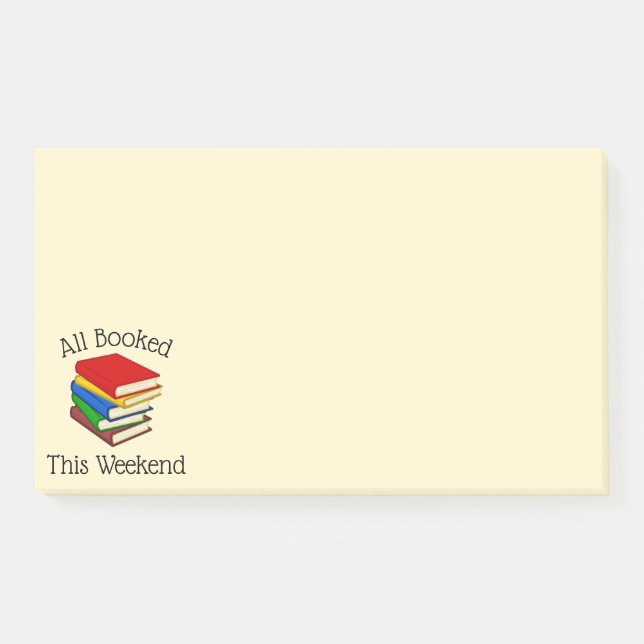 Notas Post-it® Amor a la lectura de libros (Anverso)