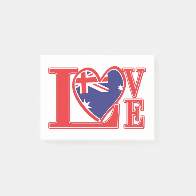 Notas Post-it® Amor-Australia (Anverso)