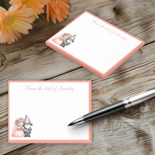 Notas Post-it® Amor Caprichoso Gnomo Novia Novio Naranja Boda