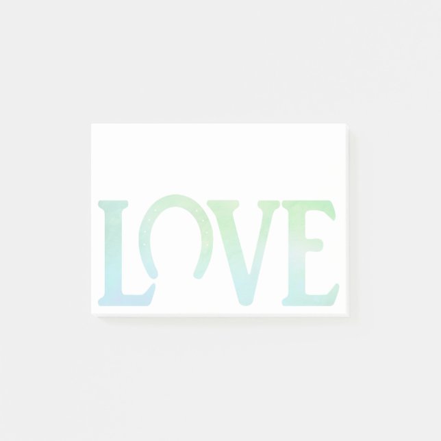 Notas Post-it® Amor Casco Verde (Anverso)