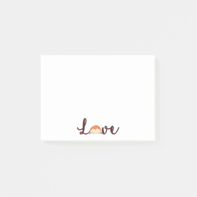 Notas Post-it® Amor Corgi (Anverso)